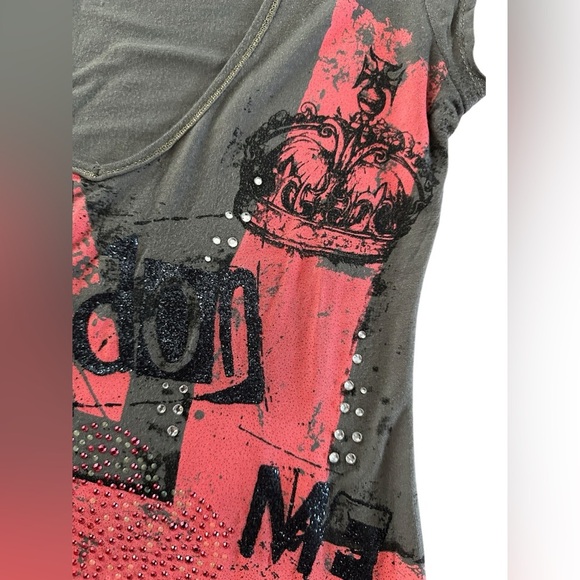 Jane Norman London Union Jack Graphic Tee – Women’s US 4 / Small - Picture 9 of 12